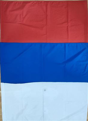 Srpska/ruska zastava 140 × 100 cm (rašivena)