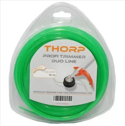 Struna za trimer četvrtasta 2,7mm 15m Thorp