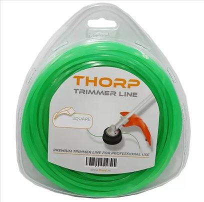 Struna za trimer četvrtasta 2,7mm 62m Thorp