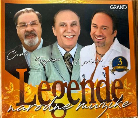 3CD Legende narodne muzike (Cune, Tozovac, Marinko