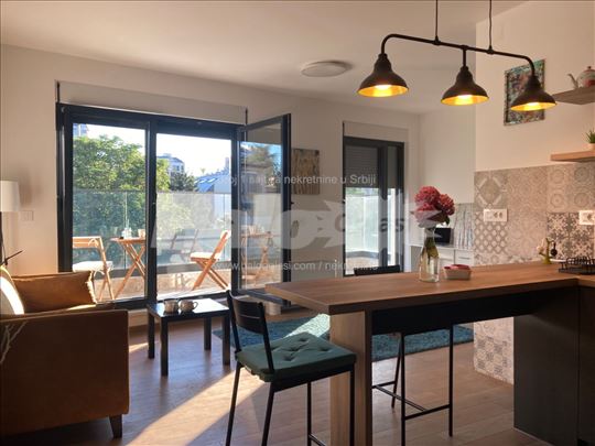  Vračar, Sazonova, nova zgrada, 45m2, namešten