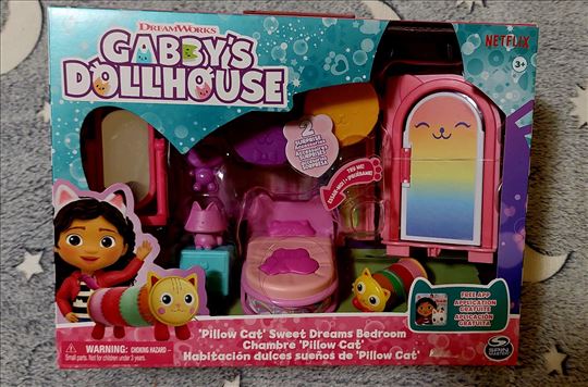 Gabbys Dollhouse Pillow Cat bedroom set,original