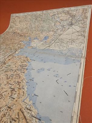 Topografska karta Cetinje, Podgorica i deo...