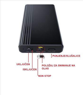 128gb Profi prisluškivač mesec dana/na glas