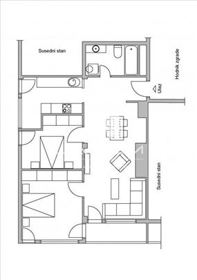 Blok 45, Dom zdravlja, 2.5, 72m2