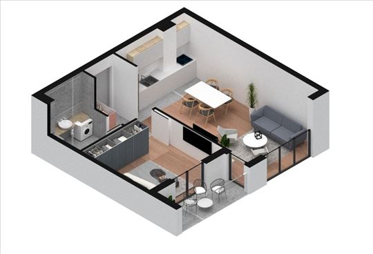 Lux, Kredit, 50m2, dvosoban