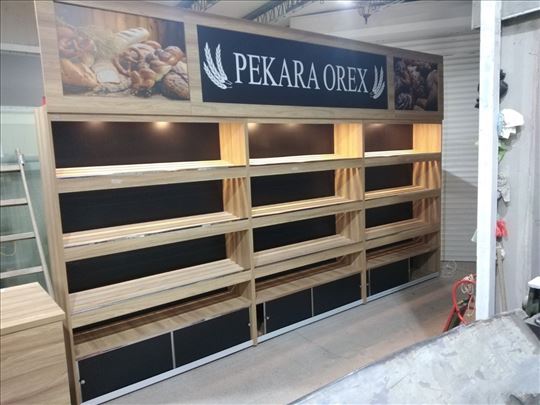 Police za hleb sa led rasvetom novo