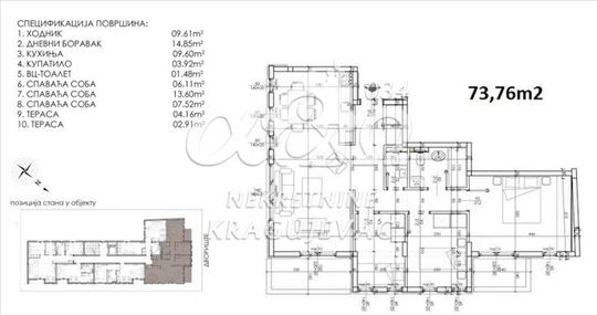 Kragujevac, Centar, Stan, 4.0, 74,00m2