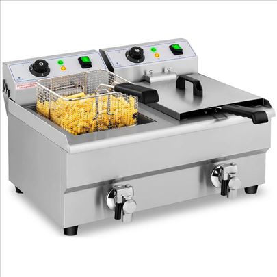 Royal Catering Elektricna friteza 2x10L 6000W