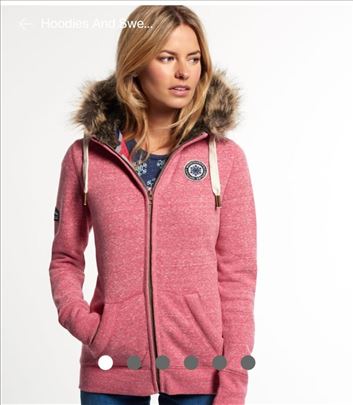 Superdry pink Applique dukserica