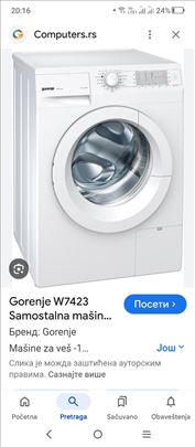 Mašina za veš Gorenje W7423, 1200 obr.