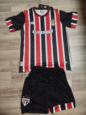Dečiji fudbalski dres i šorts Sao Paolo FC novo