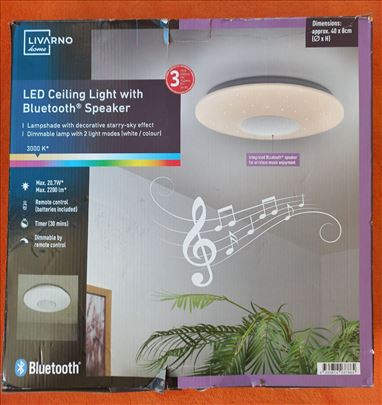 LED plafonjera sa Bluetooth zvučnikom