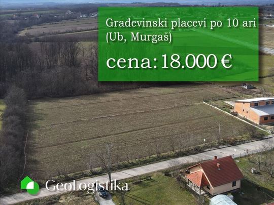 Placevi u građevinskoj zoni Uba