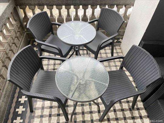2 bistro stočića RADSTRUP Ø60 i 4 stolice Verona