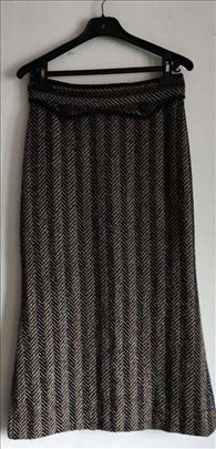 Vintage duga unikatna suknja vel. S/M 