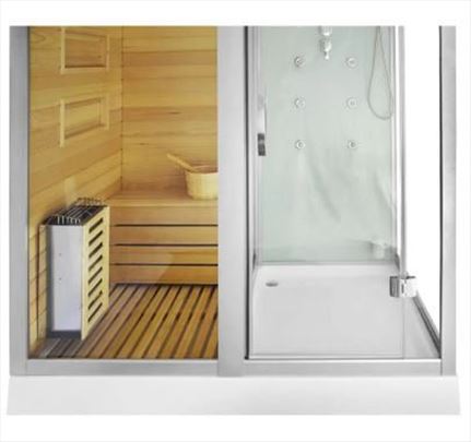 Kombinovana sauna Rain bela | Besplatna dostava