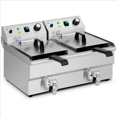 Royal Catering Električna friteza 2 x 9 litara