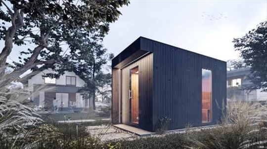 Tradicionalna spoljna sauna Musta 397x200cm