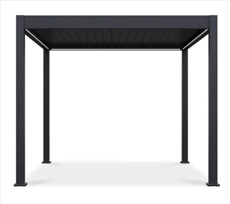 Bioklimatska pergola Antares 3x3x2,55m, LED