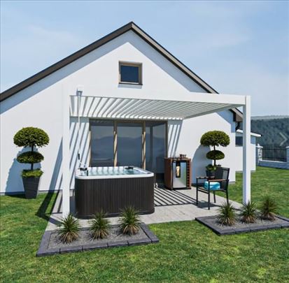 Bioklimatska pergola Antares zidna, 3,6x4x2,55m