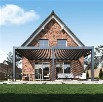 Bioklimatska pergola Antares Zidna, 4x6x2,55m