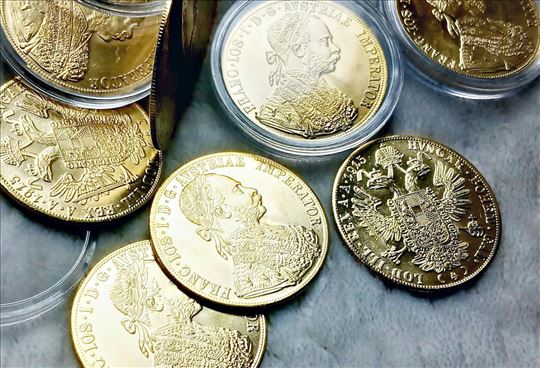 Franc Jozef dukat  veliki i mali replike kopije 