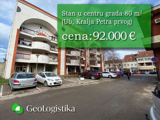 Trosoban stan u centru Uba 80m2