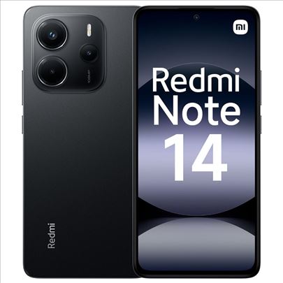 Xiaomi Redmi Note 14 6/128gb black, novo