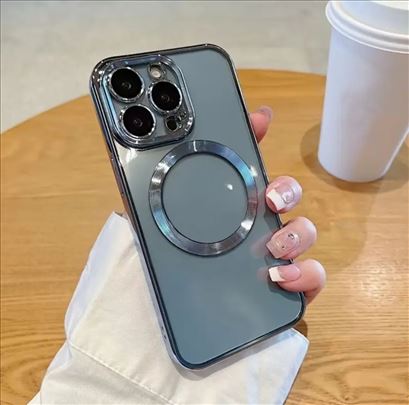 iPhone maska Magsafe plava 15 pro max  