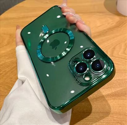 iPhone maska Magsafe zelena 12 pro max  