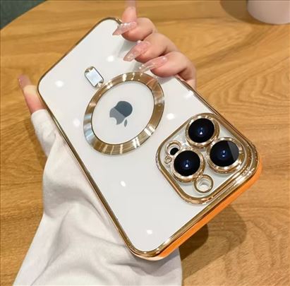 iPhone maska Magsafe zlatna 12 pro max  