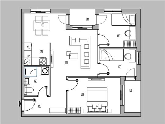 Mirijevo - novogradnja - 68,53m2 - treći sprat