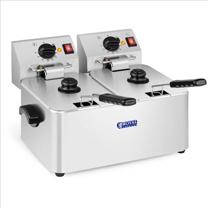 Royal Catering elektricna friteza 2x8L 5000w