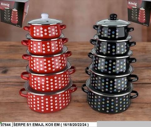 Set Konig emajl serpi 5pcs