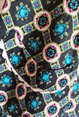 Vintage unikatna haljina na kopčanje vel. M 