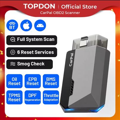 Novo - Topdon Carpal Bluetooth OBD2 za iOS i Andro