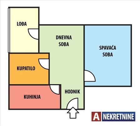 Dvosoban renoviran, Dalmatinska, odlična lokacija