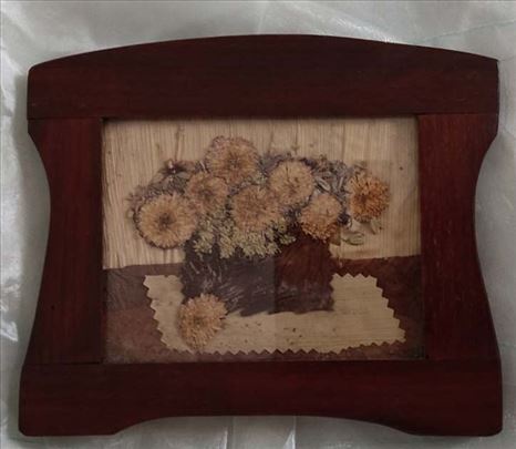 Vintage slika sa prekrasnim okvirom 20x15 cm