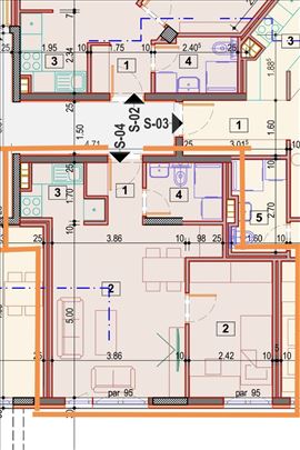 Vrh, 37m2, 1iposoban, Novo