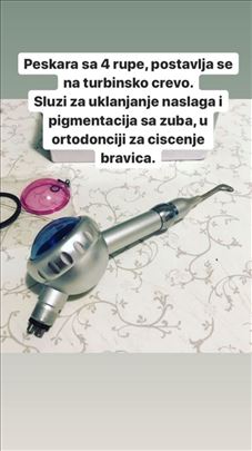 Peskara sa 4 rupe, postavlja se na turbinsko crevo