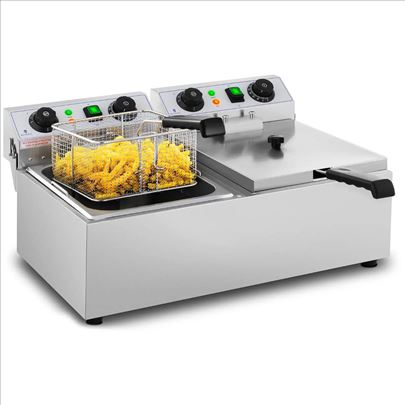 Royal Catering Elektricna friteza 2x10L 6400W