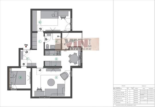 Blok 63, odličan 2,5 renoviran 63m²+L