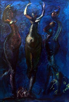 Ferdinand Kulmer ulje 195x135cm Tri Gracije