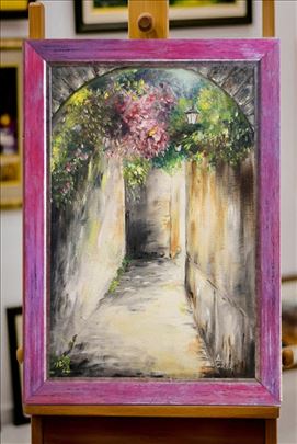 Uramljena slika, dimenzije 22x31 cm