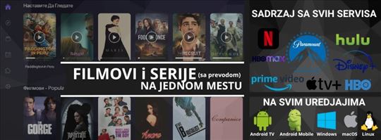 Filmovi i serije |1 app| Bez mesečne pretplate