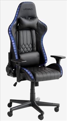 Gejmerska radna stolica RGB Mesh sa LED trakom