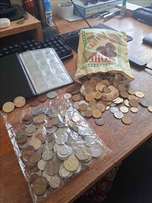 Ogromni kovanice Lot + Album oko1,5kg