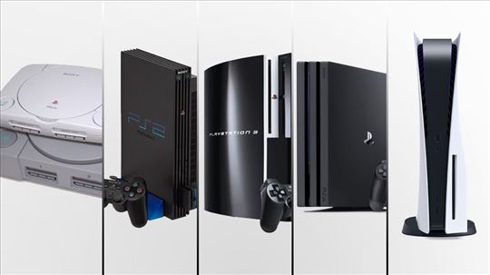 Playstation PS1 PS2 PS3 PS4 PS5 konzole dzojstici