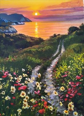 Ulje na platnu, Šainović, umetničke slike pejzaži